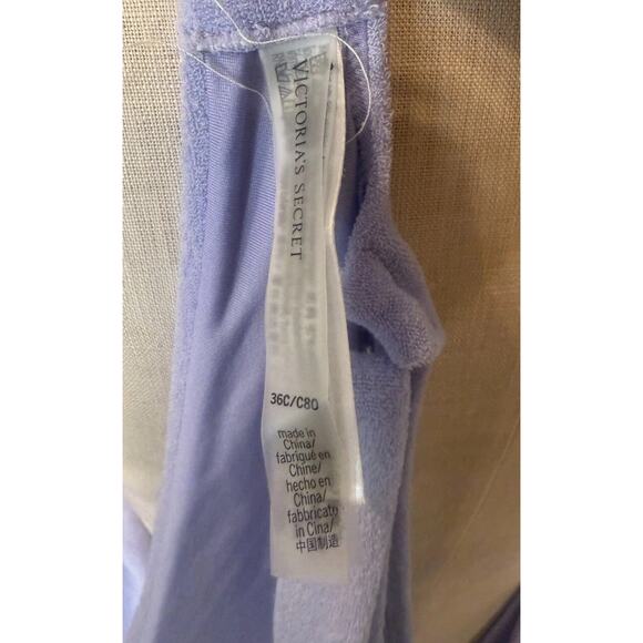 Victoria's Secret 2 Piece Bikini Set Womens Size 36C Blue Polyester Wide Strap - Picture 9 of 10